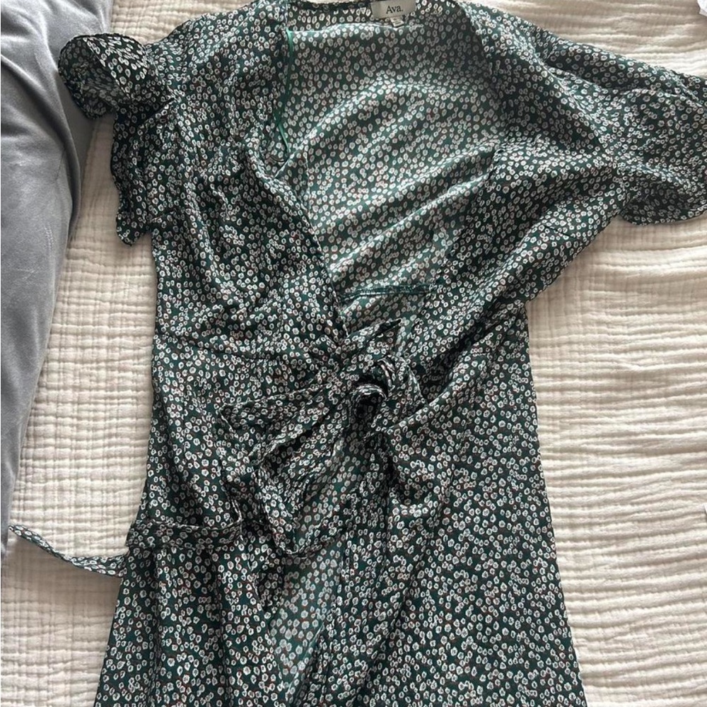 Oh Polly Dark Green Floral Maxi Dress